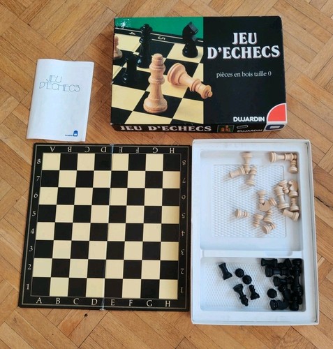 Jeu échecs pièces bois - jeu, d