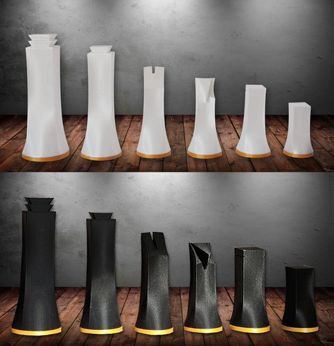 Pièces échecs minimalistes - pièces, d'échecs